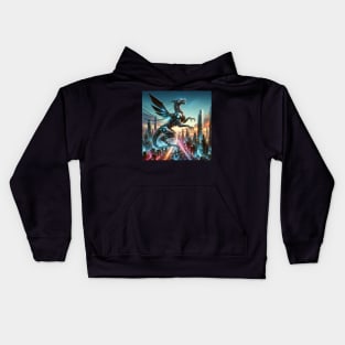 Neon Drake: Guardian of the Future Metropolis Kids Hoodie